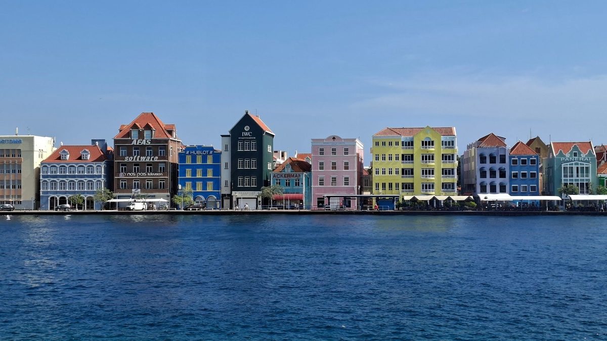 Colourful buildings along the waterfront in Willemstad