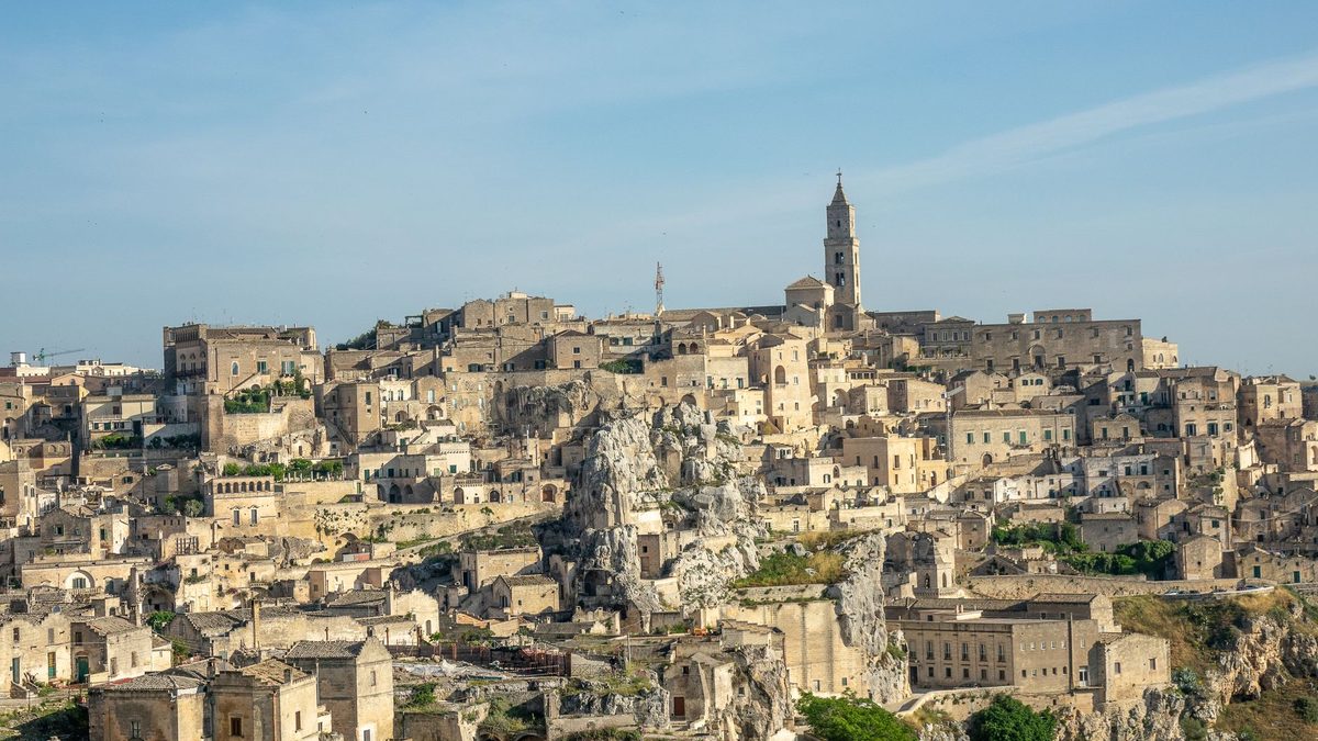 Matera in warm morning light