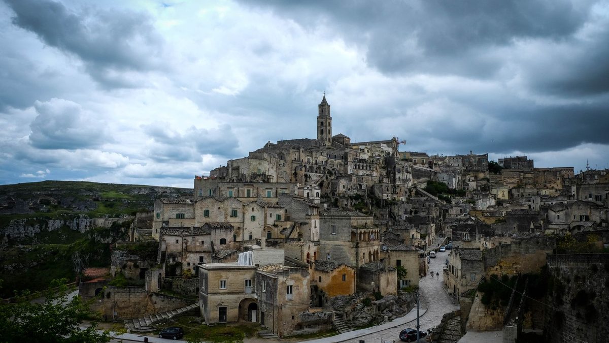 Dramatic clouds over the Sassi