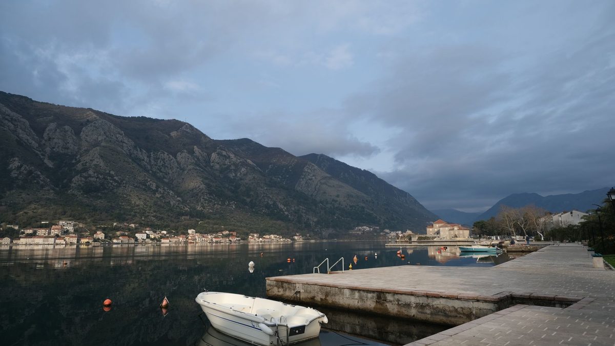 Calm morning light over the Bay of Kotor